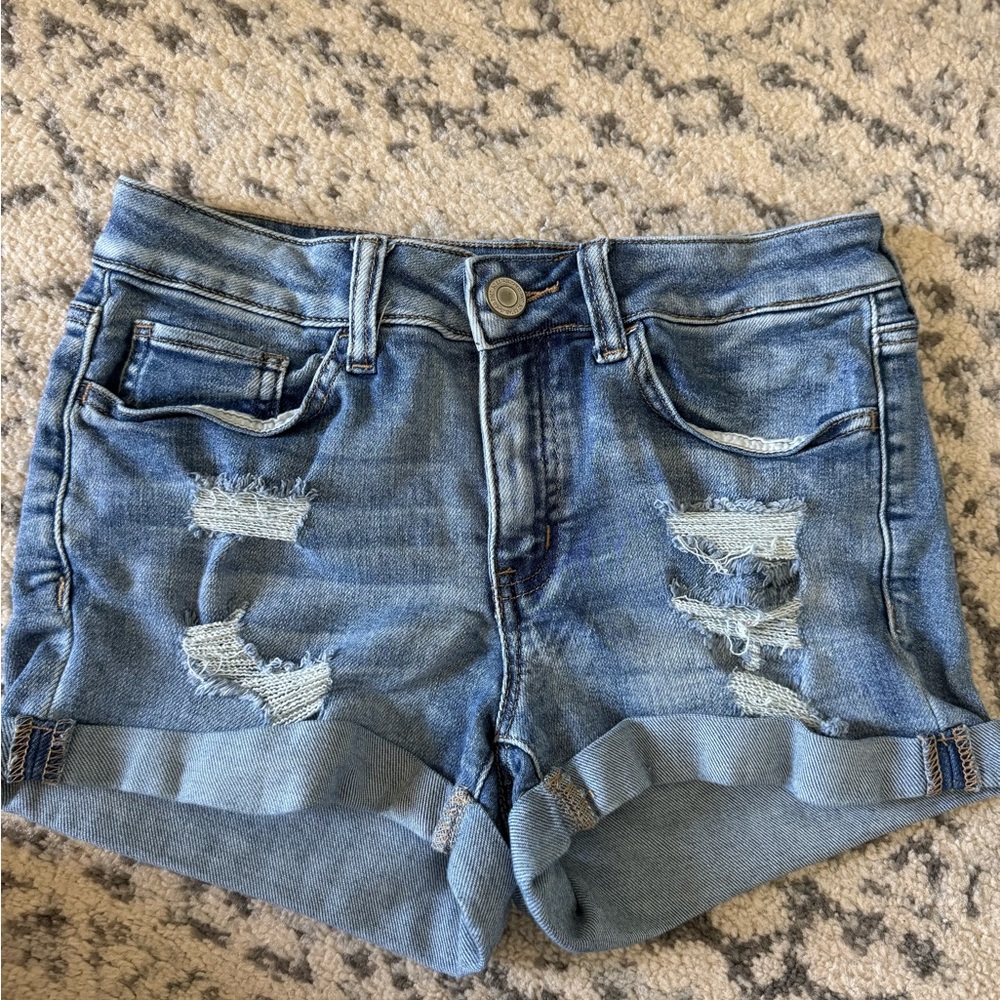 Denim Distressed Women Shorts